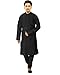 JBN Creation Men Black Cotton Silk Kurta Pyjama RS.549.00