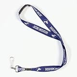 Washington Huskies Official Logo Lanyard Keychain