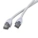 100ft White cat5e Ethernet Cable for linksys D-link Router 100' 100 ft