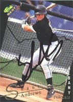 Shane Andrews, Albany Polecats - Expos Affiliate, 1993 Classic Best Gold Autographed Card
