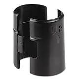 Alera Wire Shelving Shelf Lock Clips, Plastic, Black, 8 Clips/Pack