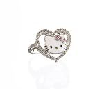Hello Kitty Darling Kitty Pink Tourmaline White Sapphire &