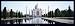 Taj Mahal, Agra, India Places Art Poster Print by Earl Bronsteen, 38x13