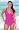 Fuschia Plus Size Empire Tank - Plus Size Swimwear Plus Size Swimsuits