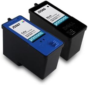 Dell J5566 & Dell J5567 Compatible Remanufactured Series 5 Combo Pack - 1 Black & 1 Color Standard Capacity Ink Cartridges