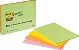 Produkt-Bild: Post-it Super Sticky Meeting Notes (XXL-Haftnotizen, 200 x 150 mm, 45 Blatt pro Block) 4 Bl&ouml;cke Neonfarben