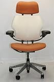 Humanscale Freedom Chair with Headrest Gel Arms Seat & Back -Two Tone Leather- Humanscale Freedom Chair with Headrest Gel Arms Seat & Back -Two Tone Leather-
