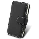 Melkco Premium Leather Case for Apple iPhone 4 (ATandT and Verizon CDMA) - Book Type (Cowhide Black LC)