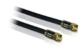 Philips SDW5200W/27 RG6 Quad Shield Cable (3 feet, Black)