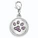 Pet Supplies : Pink Crystal PAW Charm