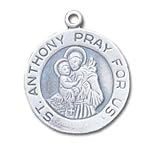 Solid Sterling Silver St. Anthony Charm
