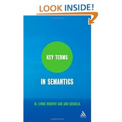 Key Terms in Semantics