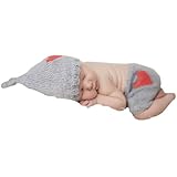 Pinbo&reg; Baby Boys Girls Photography Prop Crochet Knitted Heart Hat Pants
