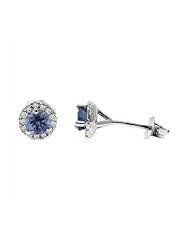 Tanzanite Sterling Silver Ladies Earrings