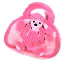 Pink Poodle Removable Buddy Plush Purse