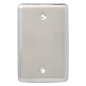 Liberty Hardware 126441 Stamped Blank Wall Plate, Satin Nickel