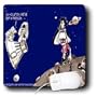 Londons Times Funny Music Cartoons - A Walk On The Moon - Mouse Pads