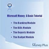  : Microsoft Money Plus Deluxe Tutorial