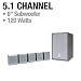 JVC SX-XSW882 Home Theater Speaker System