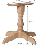 Large Traditional Pedestal Table Base