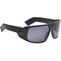 Spy Touring Sunglasses - Spy Optic Look Series Race Wear Eyewear - Matte Black/Grey