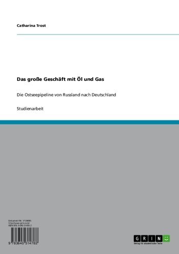 Das große Geschäft mit Öl und Gas: Die Ostseepipeline von Russland nach Deutschland (German Edition)