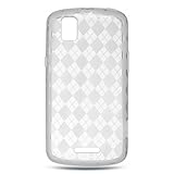 TPU Skin Cover for Motorola DROID Pro XT610, Argyle Clear