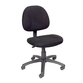 Boss Black Fabric Deluxe Posture Chair BlackBoss Black Fabric Deluxe Posture Chair