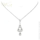 STUDIO 925: *CHANTECLEER PEAR DROP CHANDELIER NECKLACE*