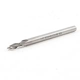 uxcell　ボールノーズエンドミル　HSS　二重刃　5mm 切断直径　80mm長さ　6mm 丸ストレートシャンク