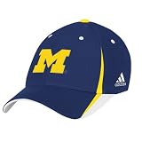 Michigan Wolverines Official Team Sideline Adult OSFA Flex Fit Cap / Hat