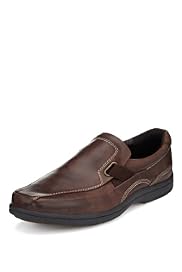 Airflex™ Comfort Leather Elasticated Tramline Shoes