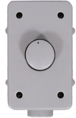 Theater Solutions OVCDG Outdoor Speaker Volume Control Gray Weatherproof Dial Switch, Grey