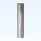 ご印鑑 銀行印 シルバーチタン 12mm(ボディマーク付) ファンシーケース付 上彫職人印影