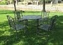 International Caravan 5 Piece Scroll Iron Patio Furniture Set 3454-EP