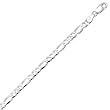 8" Figaro 100 Chain Bracelet - 3.5mm Wide