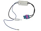 Audi VW Volkswagen Radio Dual Fakra Antenna Adapter For Diversity Systems