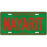 NEW  KISS ME , I AM FROM NAYARIT  MEXICO LICENSE PLATE SIGN CITY