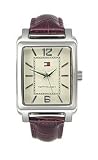 Tommy Hilfiger Brown Leather 3-Hand Cream Dial Men's Watch #1710189
