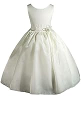 Girls Tea Length Flower-Girl Dress/Pageant Dress 