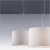 Große hochwertige Stoff-Hängeleuchte Hängelampe 56 cm Deckenleuchte Deckenlampe Pendelleuchte Pendellampe Wheel SP5