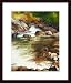 Quiet Rumble by Marilyn Wolfe 17.00X25.00 Framed with Black Wood Frame
