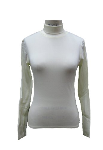 MAXIT Haute Body (#702) Essential Turtleneck Thermal Top Porcelain Large