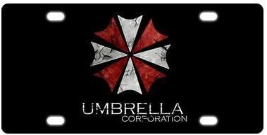 Hot Sale New Custom Resident Evil Cool Metal License Plate Car Decoration License Plate Cover Tag 12 X 6 inches