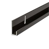 e-kanamono アルミ片長チャンネル(穴明) 8x1840mm ブロンズ