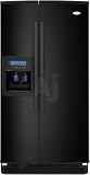 Review Whirlpool  / Whirlpool Gold GS5DHAXVB 25.6 cu. ft. Side-by-Side Refrigerator with 2 Adjustable SpillGuard Shelves, Cantilevered Shelving, External Ice/Water Dispenser with In-Door-Ice Dispensing System and PuR Filtration: Black