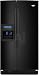Whirlpool Gold GS5DHAXVB 25.6 cu. ft. Side-by-Side Refrigerator with 2 Adjustable SpillGuard Shelves, Cantilevered Shelving, External Ice/Water Dispenser with In-Door-Ice Dispensing System and PuR Filtration: Black