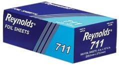 - Pop-Up Interfolded Aluminum Foil Sheets, 9 x 10 3/4, Silver, 500/Box