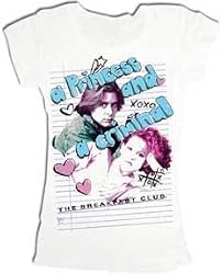 The Breakfast Club Princess and Criminal White Juniors T-shirt Tee