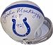 John Mackey Autographed Baltimore Colts Mini Football Helmet with 